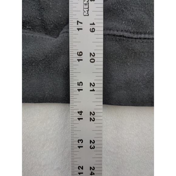 Mens Stadium Athletics Hoodie Sweatshirt Size M Pullover Patch Logo Black Gold - Picture 4 of 11